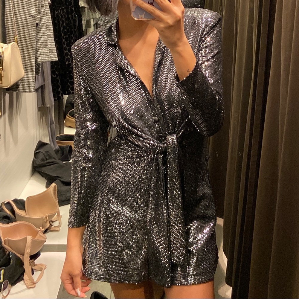 Zara Sequin Romper